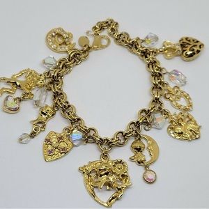 Vintage Kirk's Folly Charm Bracelet  - "Legend of the Heart"